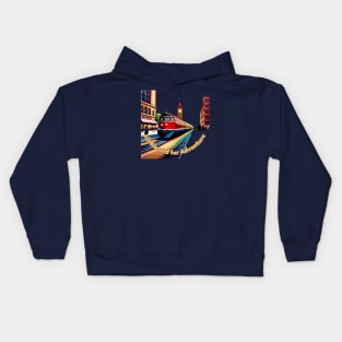 All Aboard: Journey into the Unknown Kids Hoodie